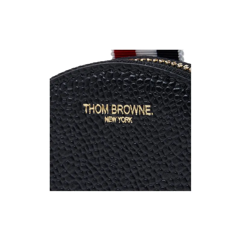 THOM BROWNE· Calfskin Wallet Coin Purse Trumpets Women's Black-6