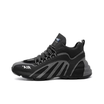 YEDANI Chunky Sneakers Men Low-Top Black