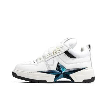 PENTAGONAL HEART Five Pointed Heart Star Stomping Dream Collection Skateboard Shoes Unisex White Black