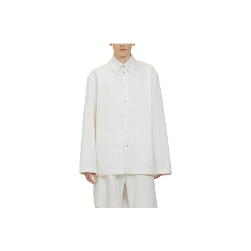 JIL SANDER Long Sleeved Buttoned Denim Shirt-1