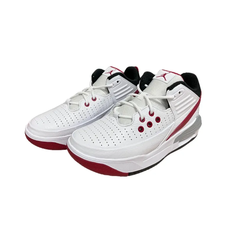 Jordan Max Aura 5 White Varsity Red-2