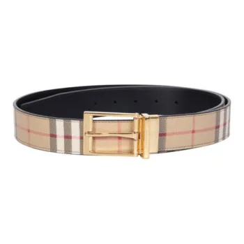 Burberry Logo engraved Reversible Belt