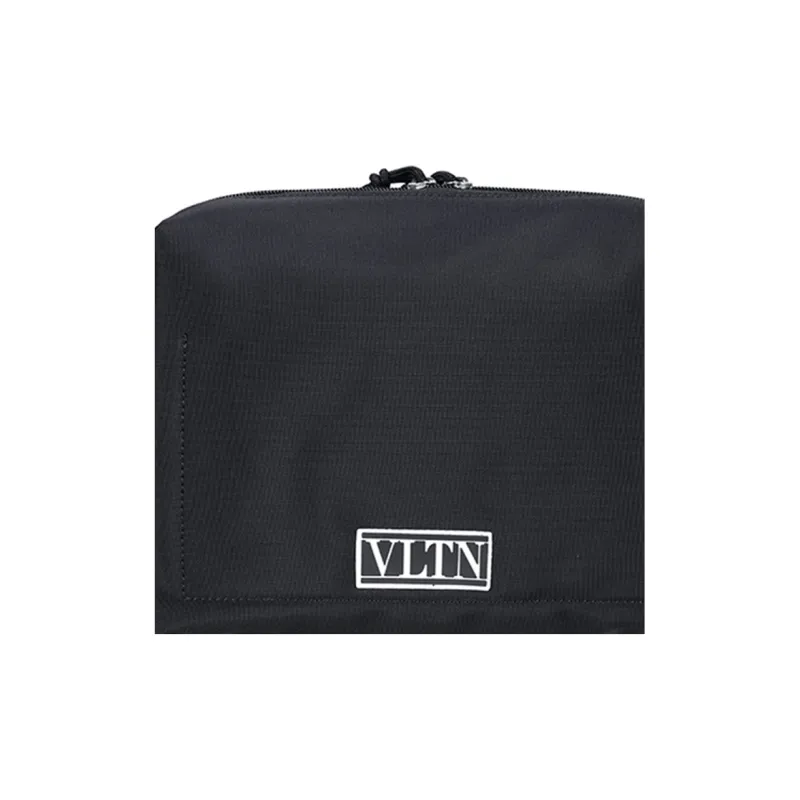 Valentino Nylon Fabric Shoulder Bag Crossbody Bag Regular Men's Black-4