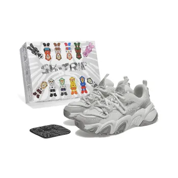 SK.TRIP Hurricane Low-Top Chunky Sneakers Unisex Vintage White