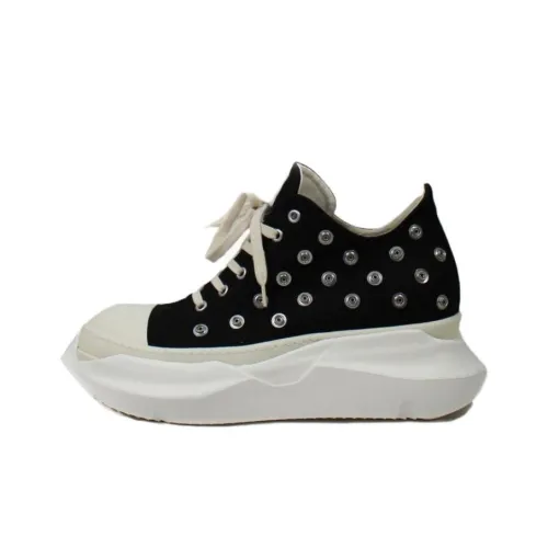 Rick Owens DRKSHDW Abstract Low Sneak Studded Black Milk