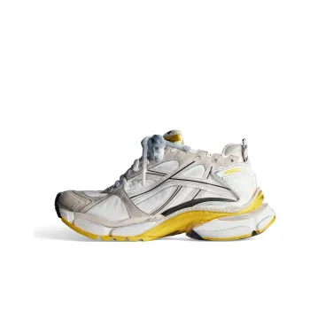 Balenciaga Runner Sneakers 'Beuge White Yellow Nylon And Suede Like Fabric' Women's