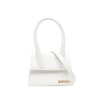 Jacquemus Le Chiquito Moyen Calfskin Shoulder Bag Crossbody Bag Handbag Regular Women's Ivory White
