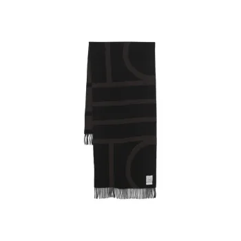 TOTEME Monogram Jacquard Wool Scarf