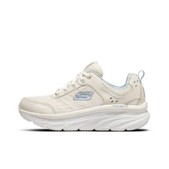Skechers D'lux Walker Slip Resistant Lightweight Cushioning Low Top Casual Shoes Women's Natural Blue