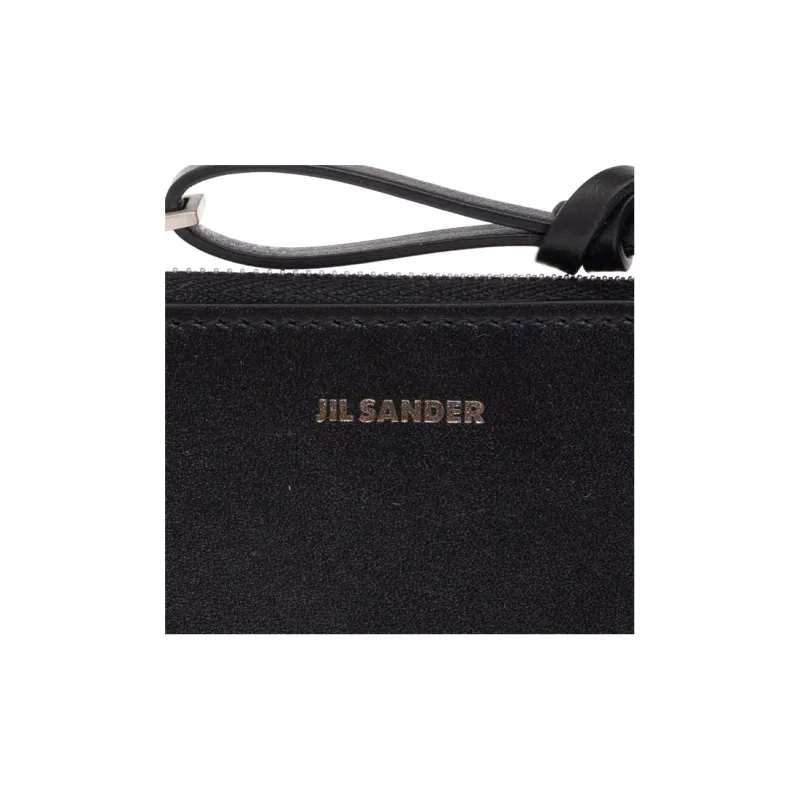 JIL SANDER Logo Embossed Zipped Cardholder-3