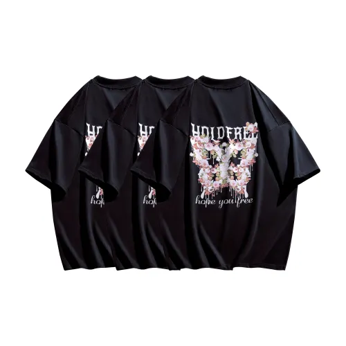 HOLDFREE T-Shirts Unisex 3-Pack Black