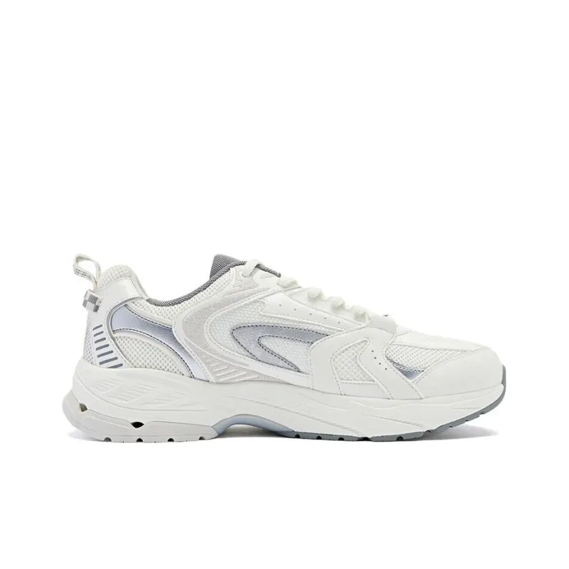 QIAODAN Kaiyuan 1.0 Cushioning, Wear Resistant Low Top Casual Shoes Men's White Gray-1