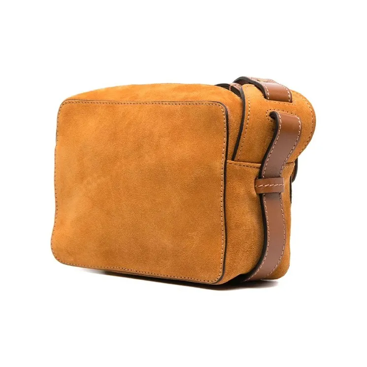 ISABEL MARANT Suede Patchwork Cow Leather Crossbody Bag Shoulder Bag Regular Women's Brown-1