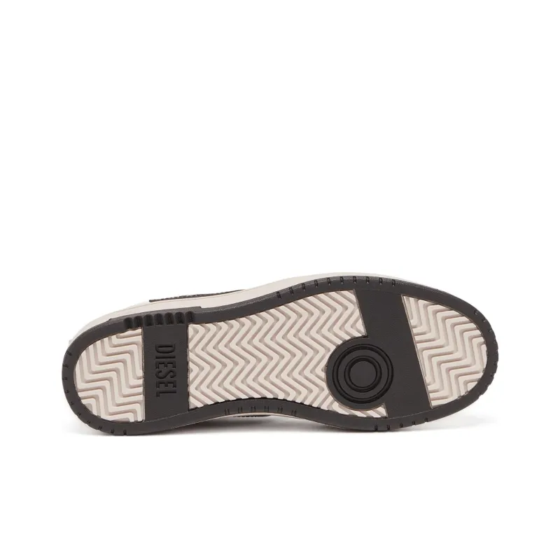 DIESEL S-Ukiyo Low-Top Skateboard Shoes Men's Black White-5