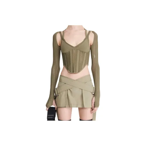 DION LEE Casual Short Skirts Women's Brown