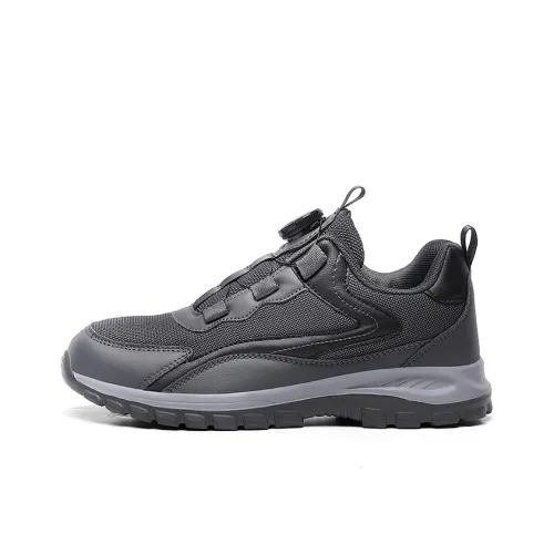 Spider King Anti Slip Wear Resistant Low Top Casual Shoes Mens Black