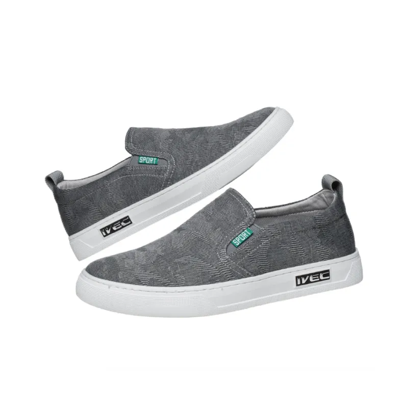 YEDANI Low Top Canvas Shoes Men's Gray-2