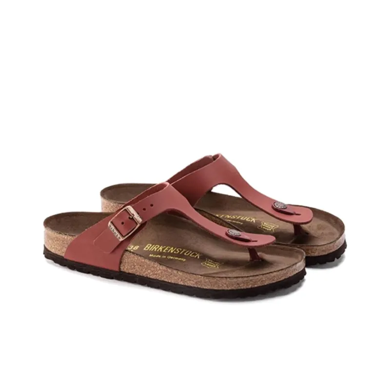 Birkenstock Gizeh Flip Flops Women's Red Regular-2