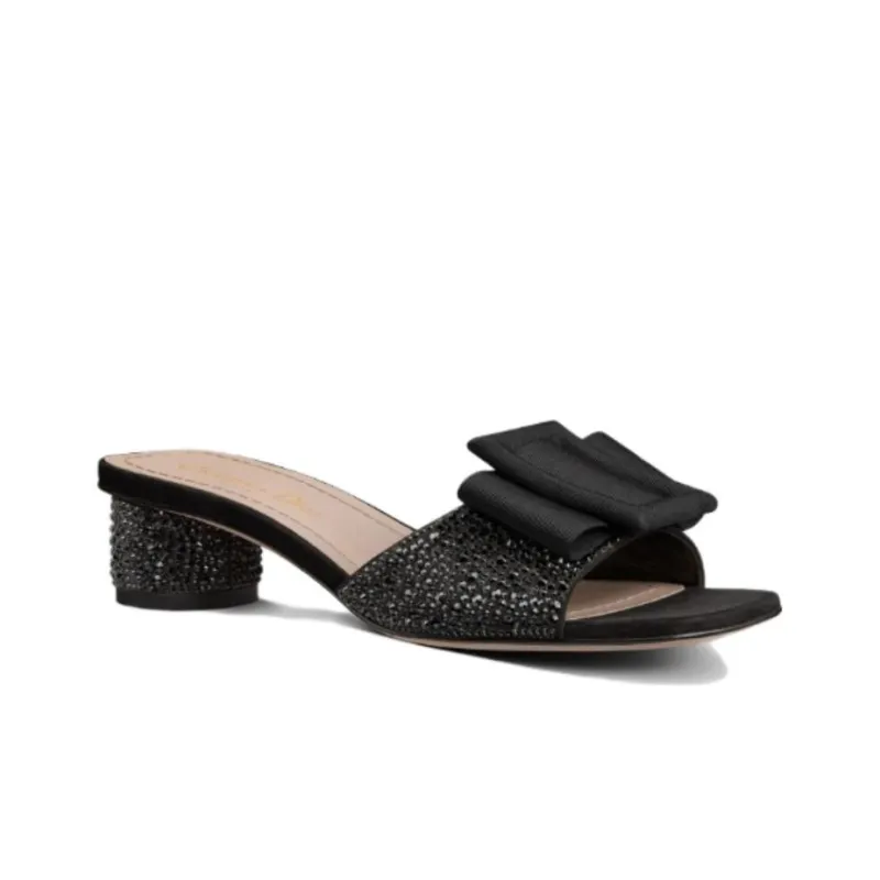 DIOR Idylle Slide Slippers Women's Black-2