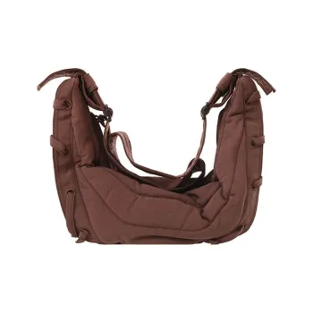 Lemaire Canvas Handbag Shoulder Bag Crossbody Bag Small Size Men's Reddish Umber