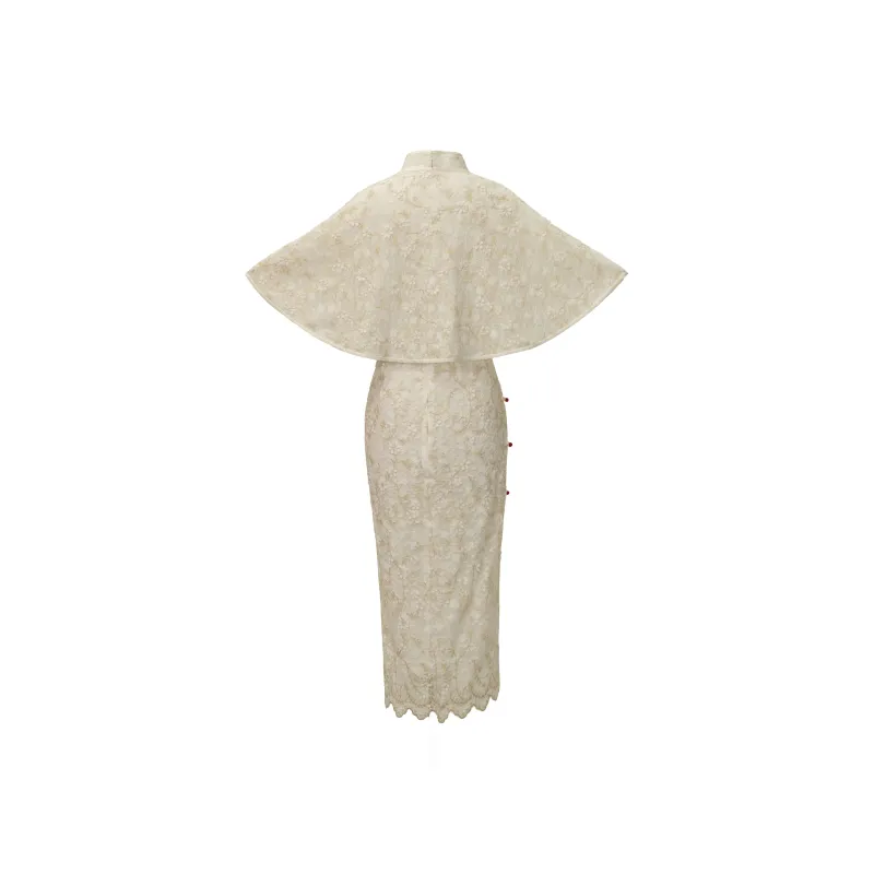 Clothes cut by time Cheongsams Women's Champagne-1