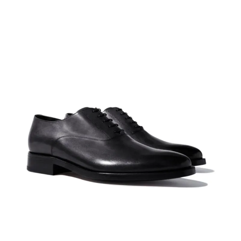SCAROSSO Marco Almond Toe Oxford Shoes-2