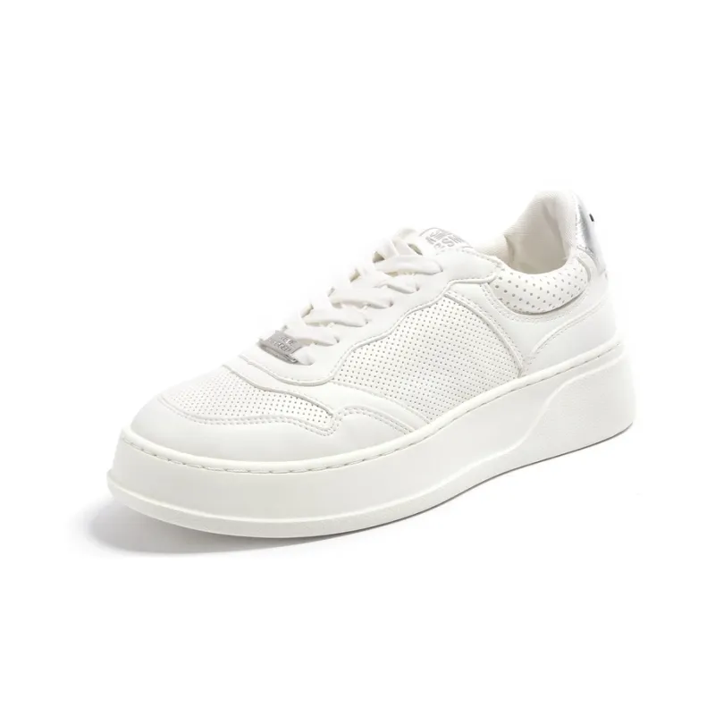STEVE MADDEN Low-Top Skateboard Shoes 4cm Women's White-2