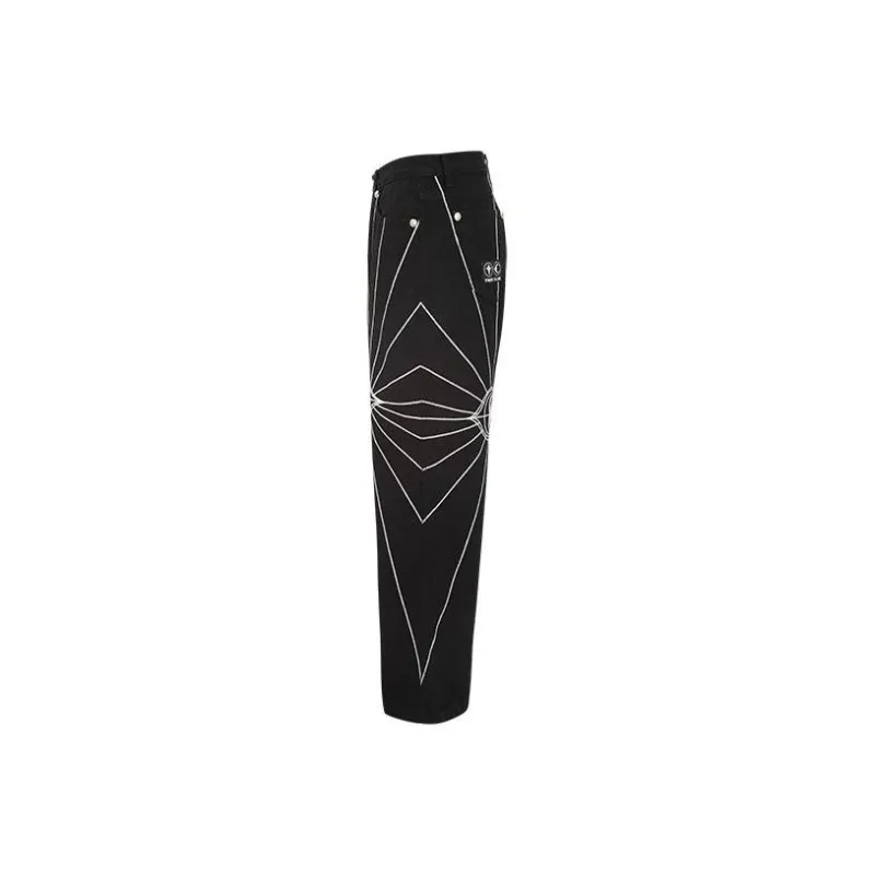THUG CLUB Jeans Unisex Black-2