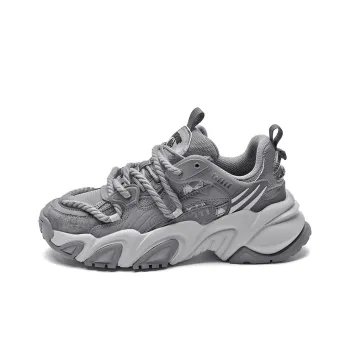 SK.TRIP Hurricane Low Top Chunky Sneakers Unisex Phantom Gray