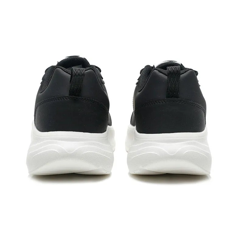 Anta Running Collection Slip Resistant Breathable Low Top Running Shoes Men's Black White-4