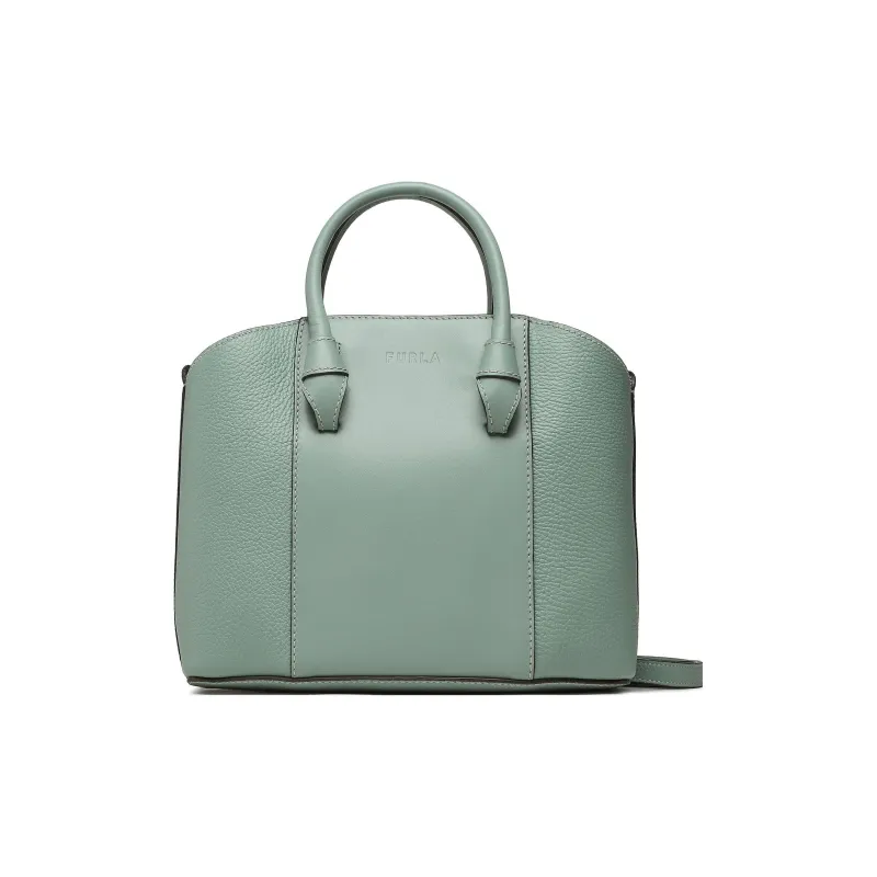 Furla Miastella Calfskin Tote Bag Shopping Bag Handbag Medium Size Women's Sage Green-1