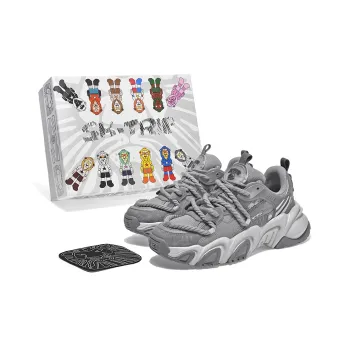 SK.TRIP Hurricane Low Top Chunky Sneakers Unisex Phantom Gray Box Limited Edition