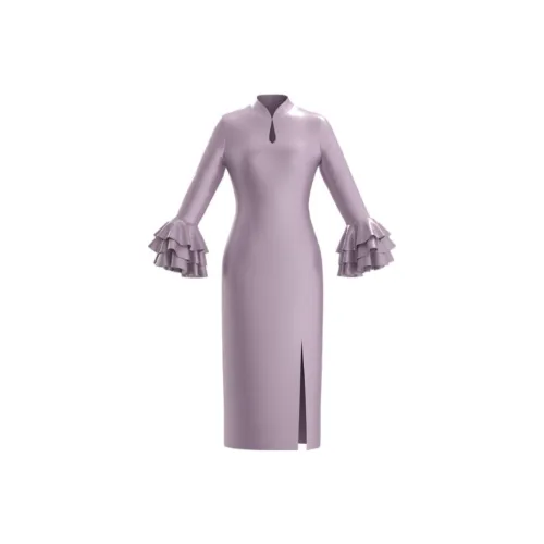 SENSE BY MEI Long-Sleeved Dresses Women's Lilac