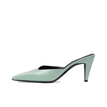 GUCCI Closed Toe Slippers Women's Aquamarine Stone Color