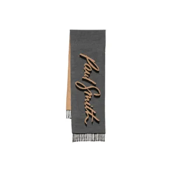 Paul Smith Knit Scarves Men's Gray/Khaki