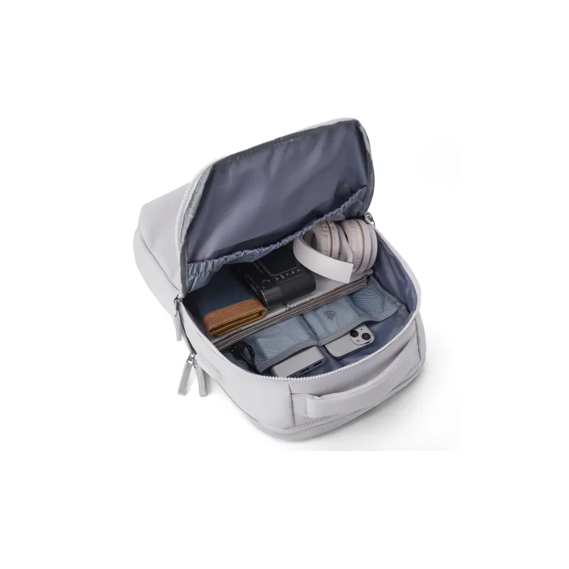 QING QI ZHE Fabric Laptop Bag Travel Bag Backpack Unisex Black/Gray/Blue/Green/Ecru/Purple-33