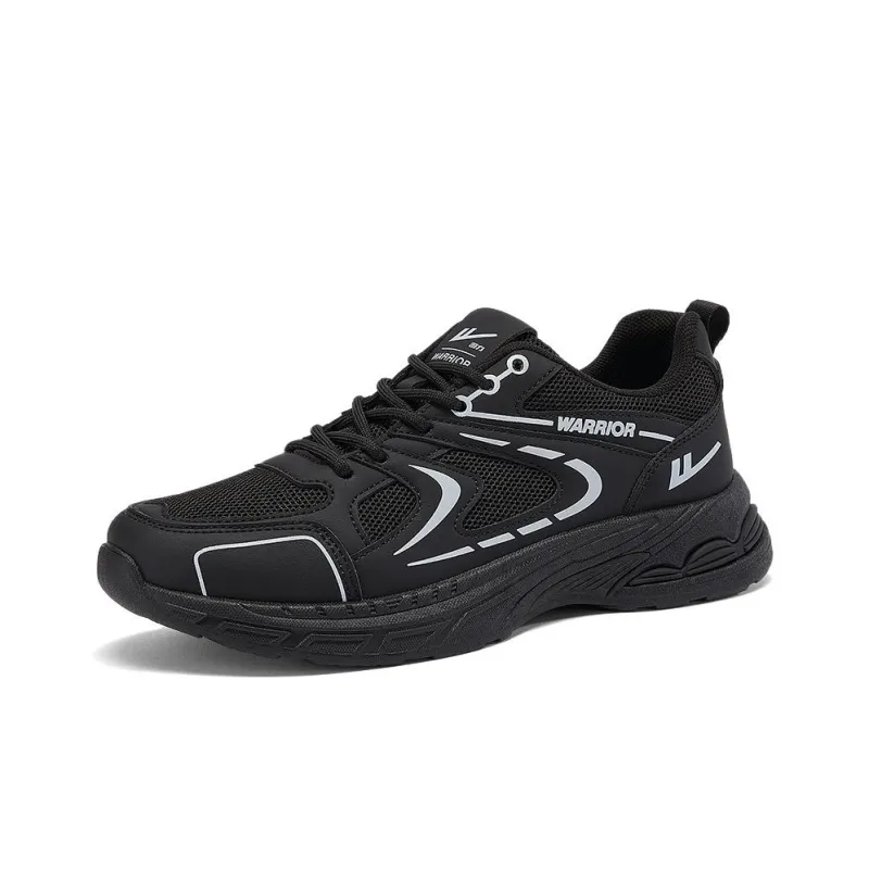 Warrior Low Top Chunky Sneakers Men's Black-1