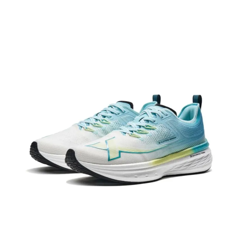 XTEP 1.0 Speed Ratio Anti Slip Wear Resistant Low Top Running Shoes Men's Blue-2