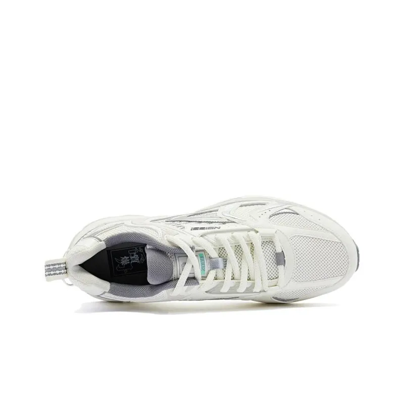 QIAODAN Kaiyuan 1.0 Cushioning, Wear Resistant Low Top Casual Shoes Men's White Gray-3