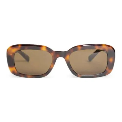 SAINT LAURENT Tortoiseshell effect Rectangle frame Sunglasses