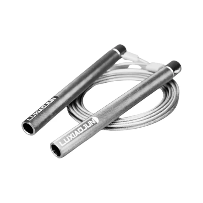 LUXIAOJUN Professional Racing Non Countable Jump Ropes Adults Steel Wire+Rubber Rope, Aluminous Controller 3m-2