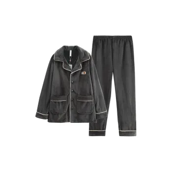 FENTENG Pajama Set Men's Dark Gray