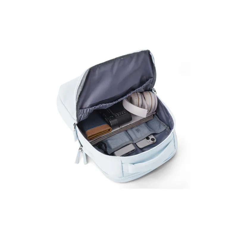 QING QI ZHE Fabric Laptop Bag Travel Bag Backpack Unisex Black/Gray/Blue/Green/Ecru/Purple-19