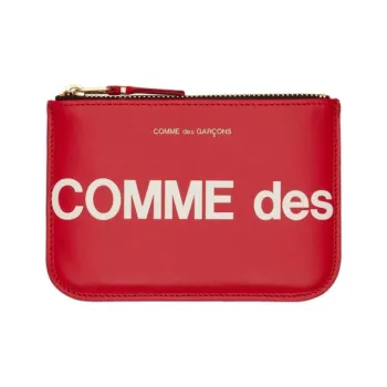 CDG Cow Leather Wallet Tubas Women's Red