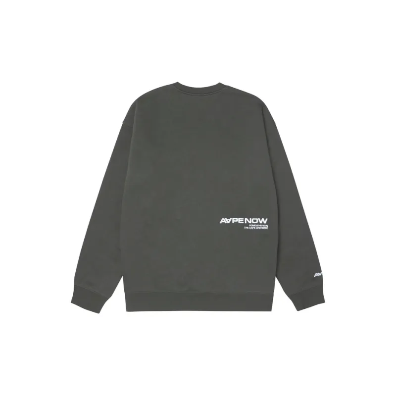 Aape Logo patch Crew neck Sweatshirt-3
