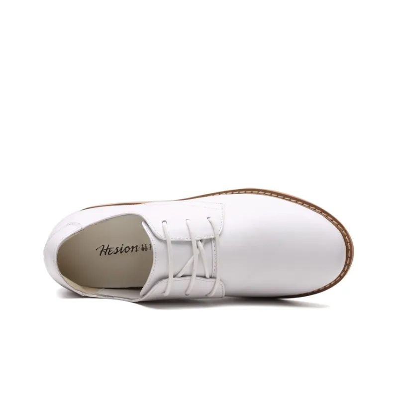 He Jinchang Hermo Collection Casual Single Shoes Women's White-5