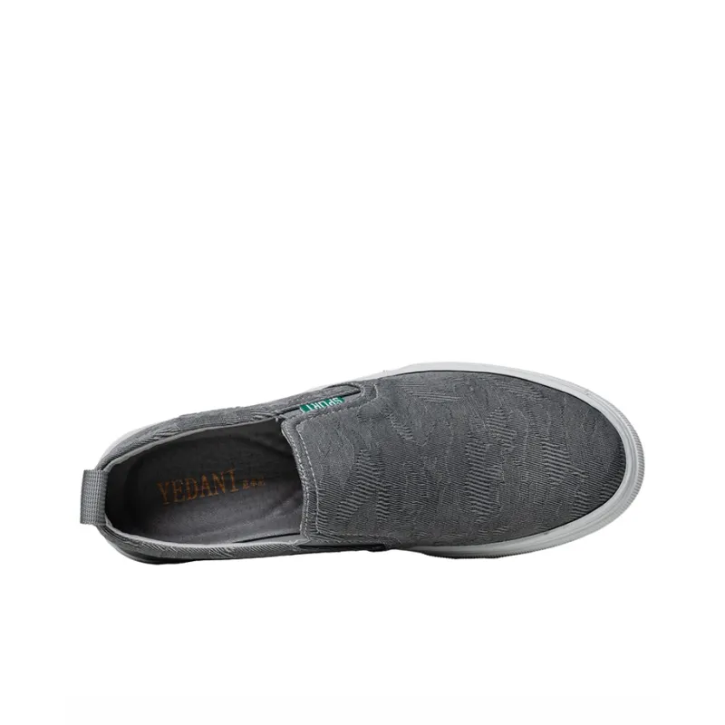 YEDANI Low Top Canvas Shoes Men's Gray-4
