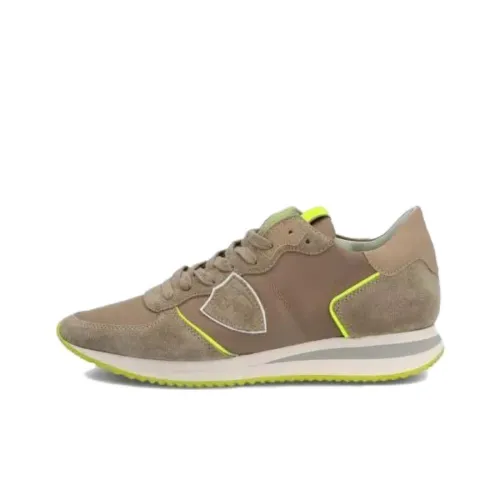 PHILIPPE MODEL Paris Leather-panelled Low-top Sneakers