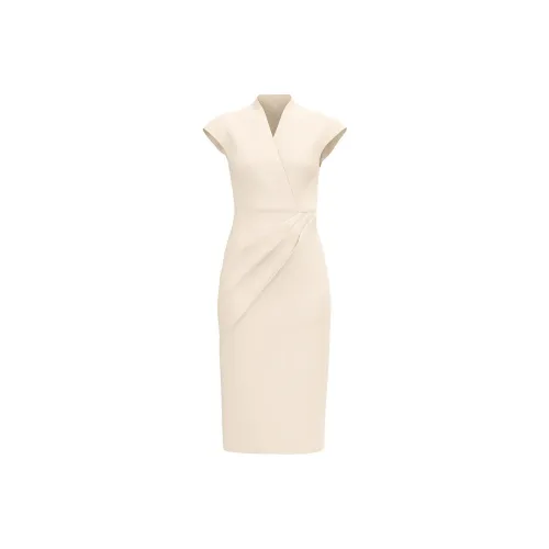 SENSE BY MEI Sleeveless Dresses Women's Apricot