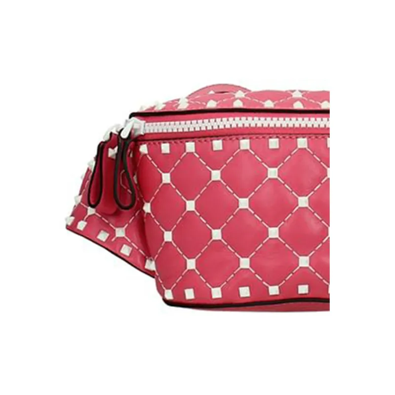 Valentino Leather Fanny Pack Women's Pink-4